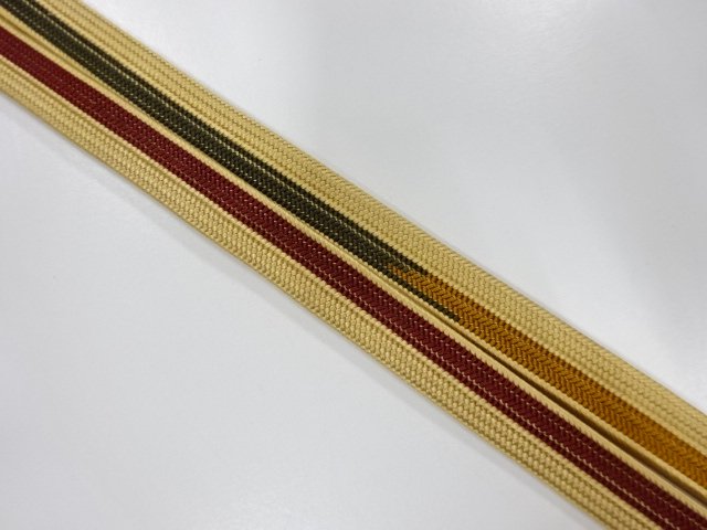  未使用品　翠嵐工房　正絹　帯留め用　手組四分紐